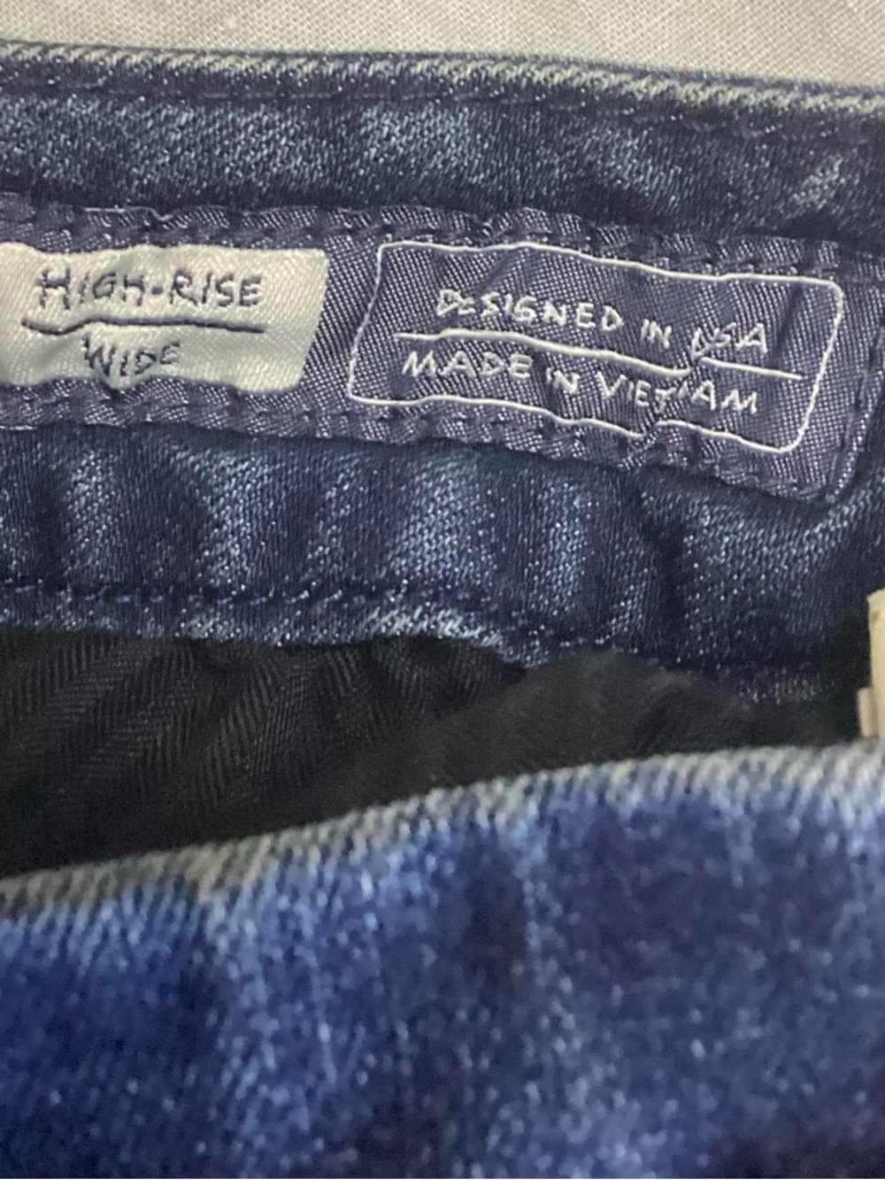 Vtg Miss Me Dark Blue High-Rise Leg Jeans with Sailor/Military Style Buttons 25 - Picture 9 of 11